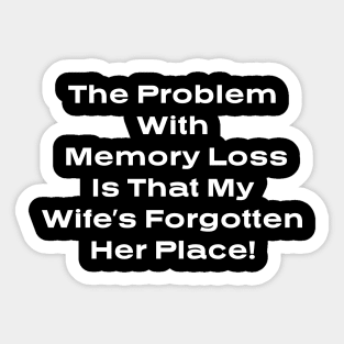 Memory Loss Sticker